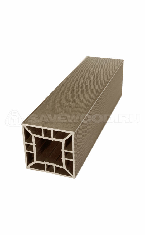 Столб ДПК 120×120 мм, цвет Тик
