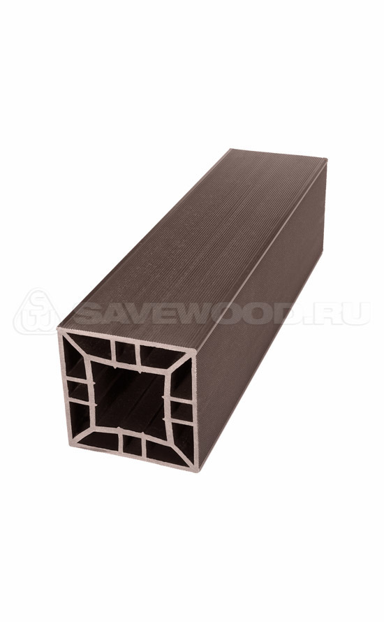 Столб ДПК 120×120 мм, цвет Терракот